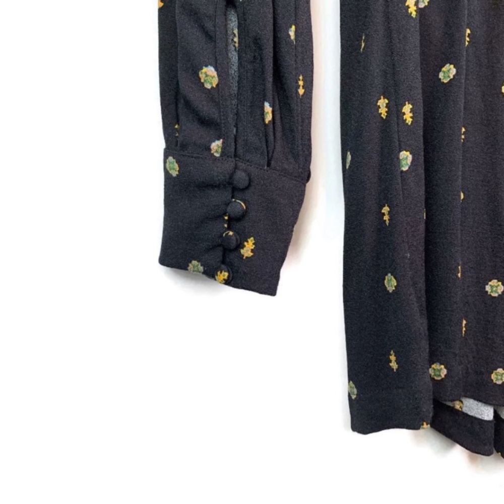 Free People long sleeve keyhole button romper - Picture 5 of 8